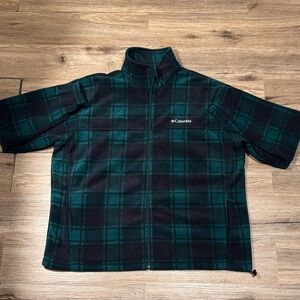 Columbia Steens Mountain Green & Black Full Zip Fleece Jacket XXL